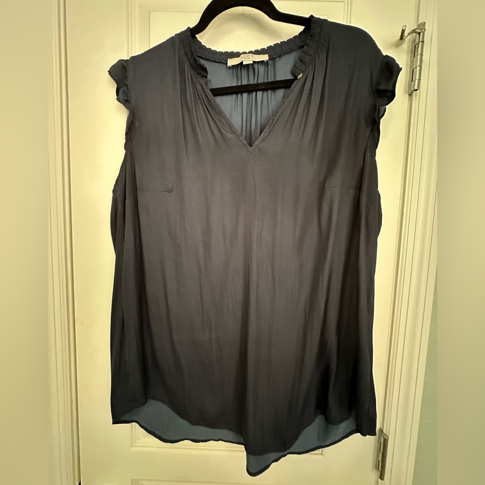 LOFT Navy Blue Women's Blouse